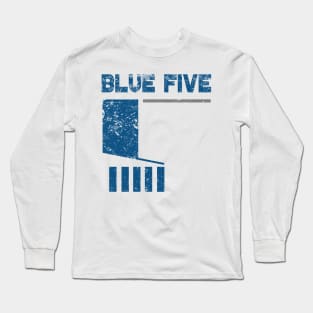 Blue 5 Long Sleeve T-Shirt